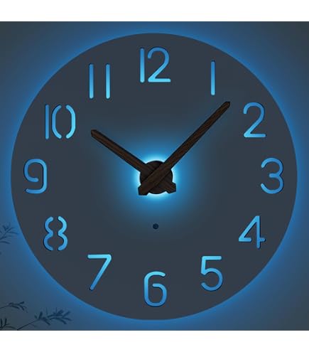 Amazon.com: Timely Furnishings Midnight Blue Silent Wall Clock